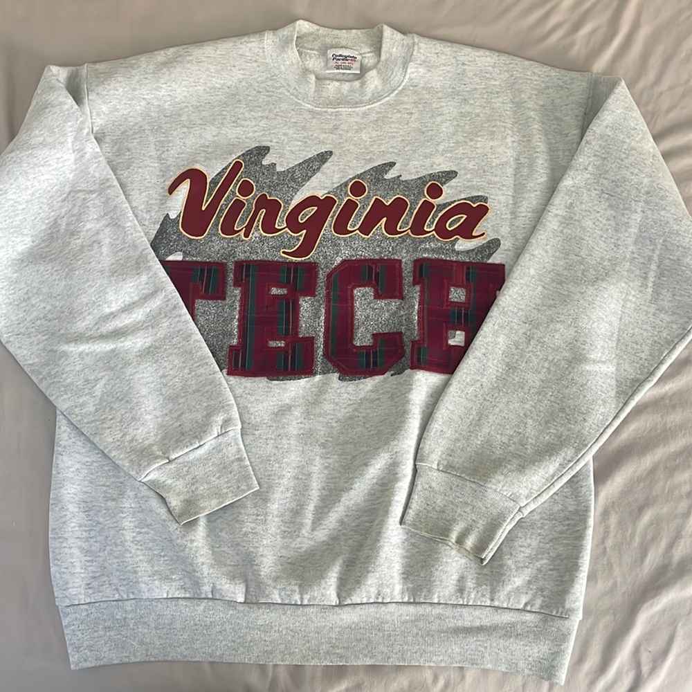 Vintage collegiate pacific Virginia Tech sweatshirt grey